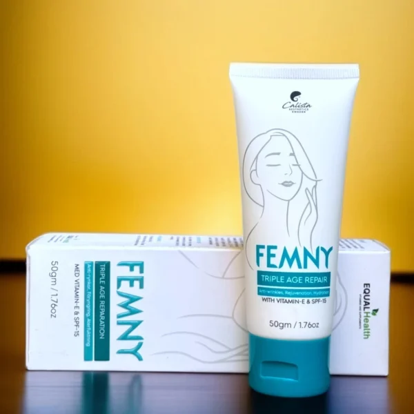FEMNY Age Repair Cream – Smooth, Hydrate & Protect with Vitamin E and SPF-15 - Image 2