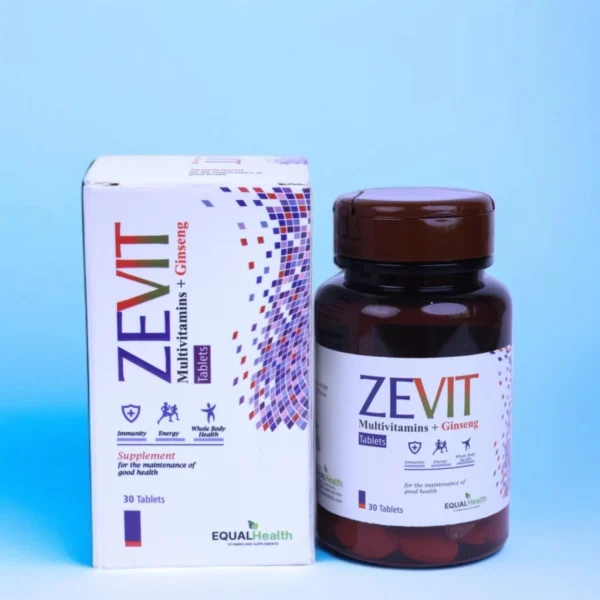 ZEVIT Multivitamin with Ginseng – Energy & Immunity Support – 30 Tablets - Image 2